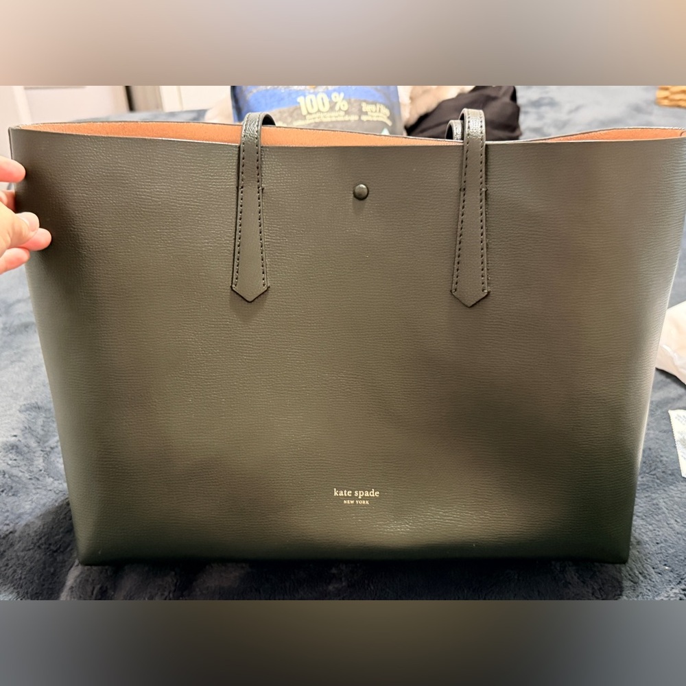 Kate Spade Molly Deep Evergreen Leather Tote